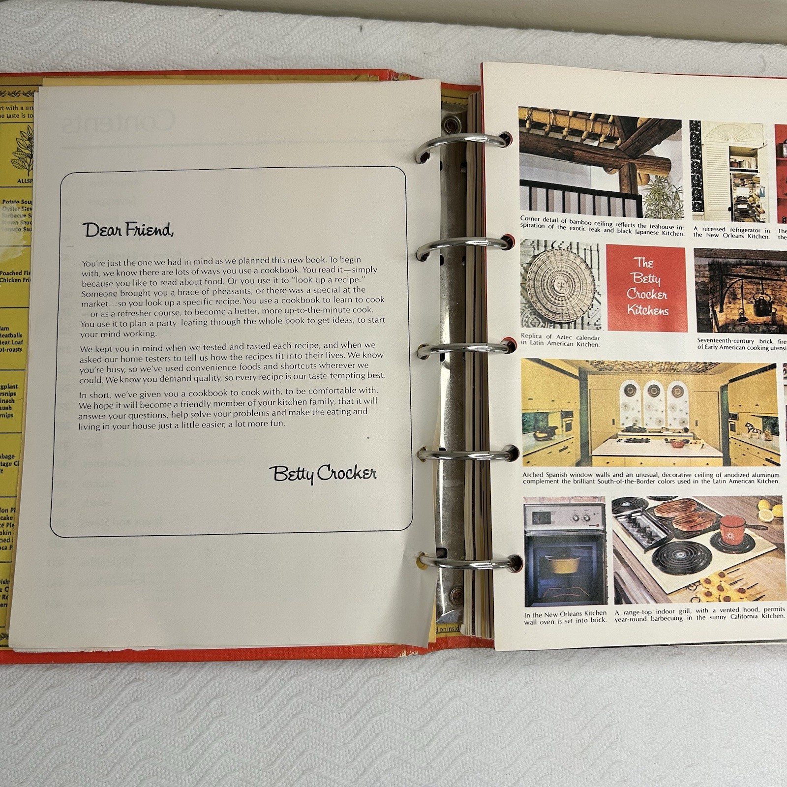 Betty Crocker&rsquo;s Cookbook 1974 Vintage 23rd Printing with 5 Ring Binder