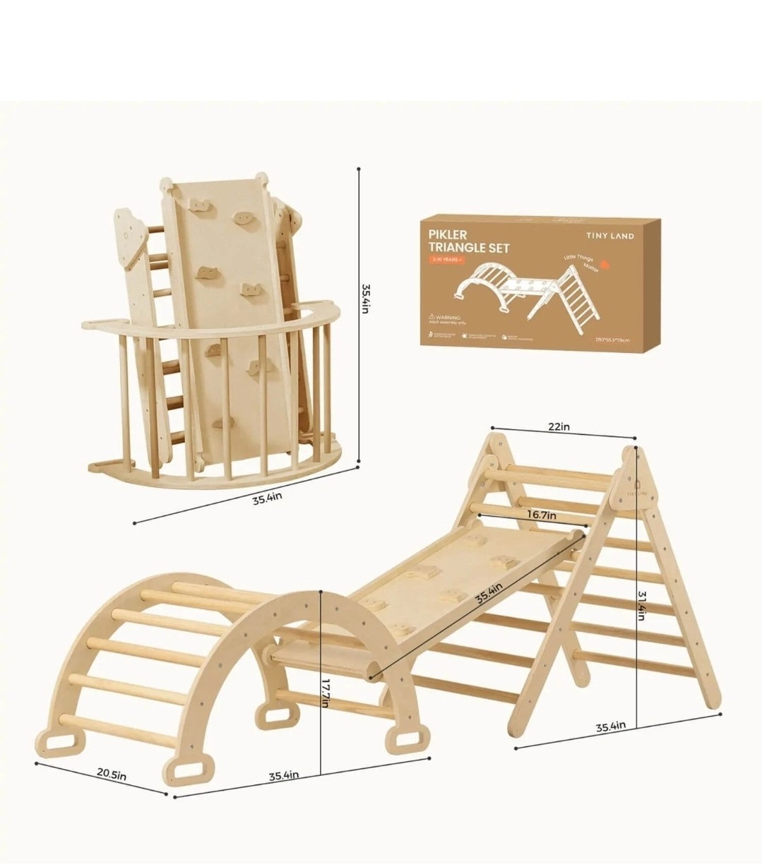 Tiny Land® 7-in-1 Montessori Climbing Set