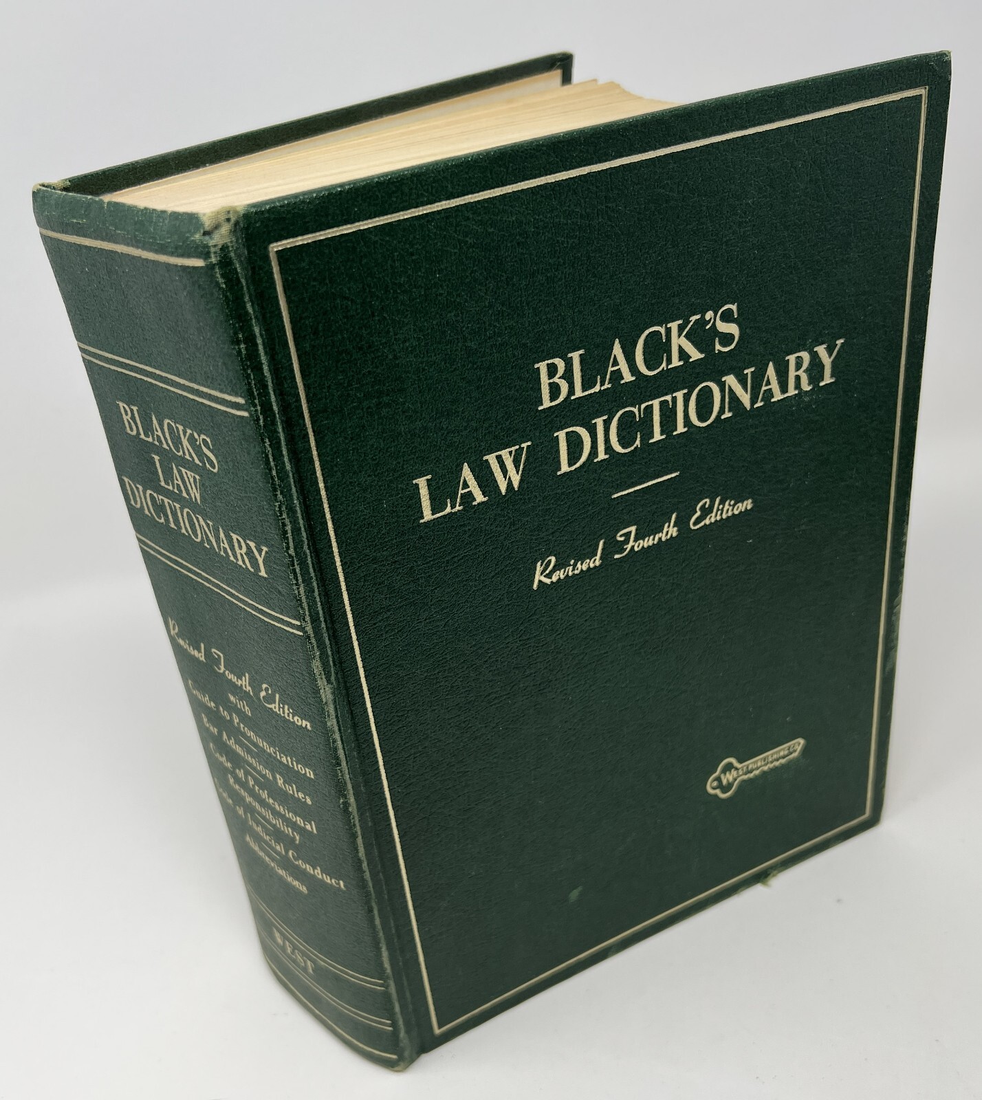 Black&rsquo;s Law Dictionary: Revised 4th Ed./12th Print by Henry Black – 1975 HC West
